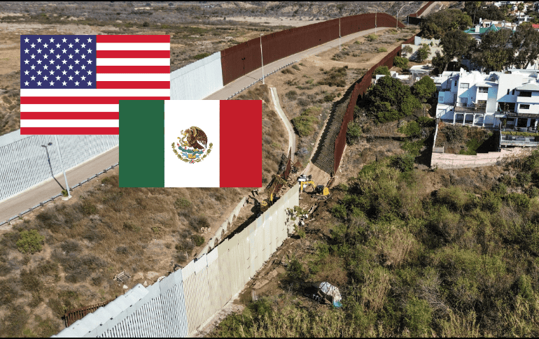 Con la reconstrucción del muro fronterizo en Tijuana, EU refuerza su intención de bloquear completamente la entrada de migrantes a su país de forma ilegal. EFE/ Joebeth Terríquez/ CANVA/ ESPECIAL