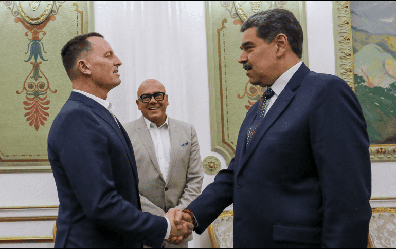 Según Washington, el objetivo de la visita es lograr que Venezuela acepte vuelos de deportación de indocumentados y conseguir la liberación de estadounidenses detenidos en cárceles de ese país. EFE / ESPECIAL, Palacio de Miraflores