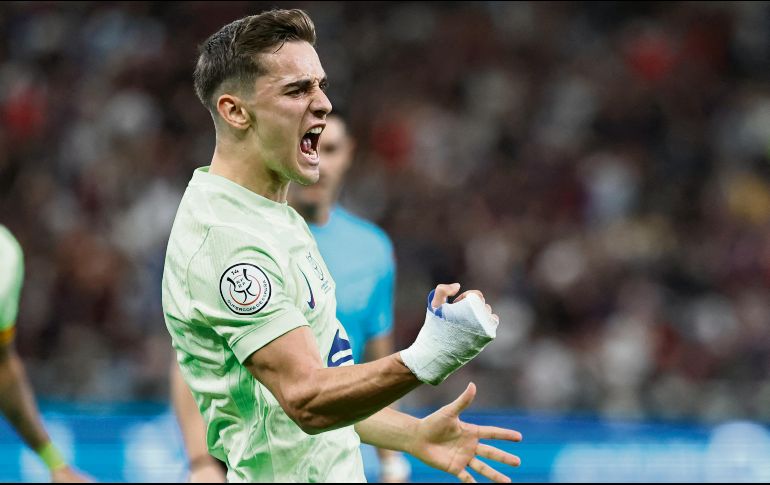 Gavi fue formado en La Masia y debutó con 17 años y 24 días. AFP/F. Senna