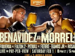 Benavidez y Morrell ponen en juego sus cinturones esta noche en Las Vegas. X/premierboxing
