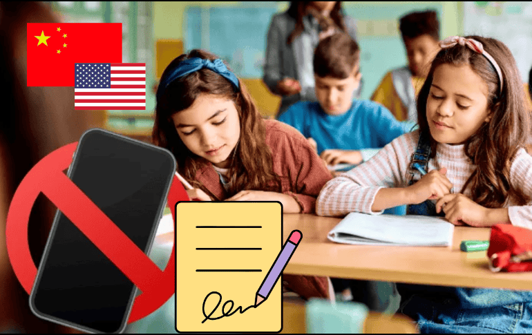 El uso de teléfonos inteligentes es importante en los ambientes educativos pero su uso también implica diversos riesgos. CANVA/ ESPECIAL