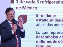 Mientras que al mediodía, Ebrard aseguró que México se defenderá ante 