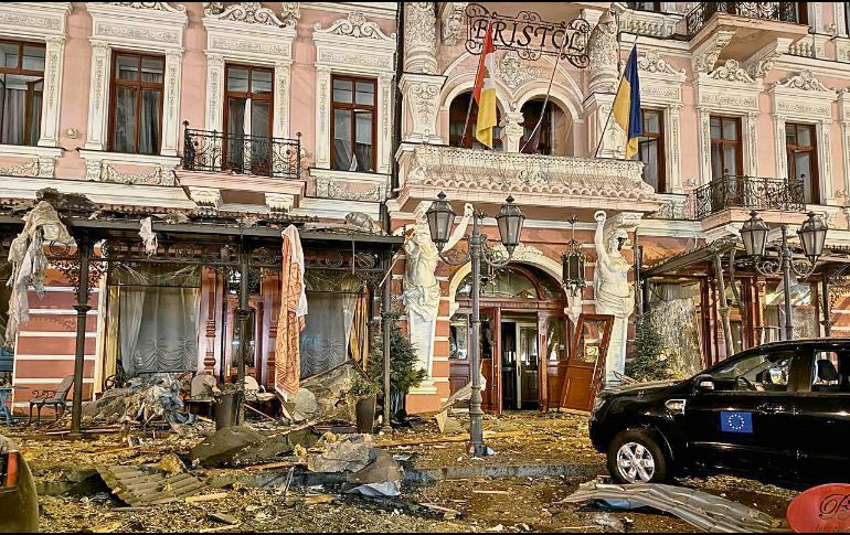 El centro histórico de la ciudad luce las cicatrices de la guerra. ESPECIAL