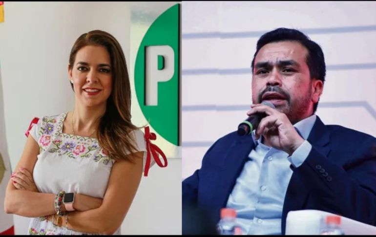La excandidata a la gubernatura de Jalisco por parte del PRI, Laura Haro, cuestionó a Máynez sobre la postura de Movimiento Ciudadano y su cercanía con Morena. SUN / EL INFORMADOR