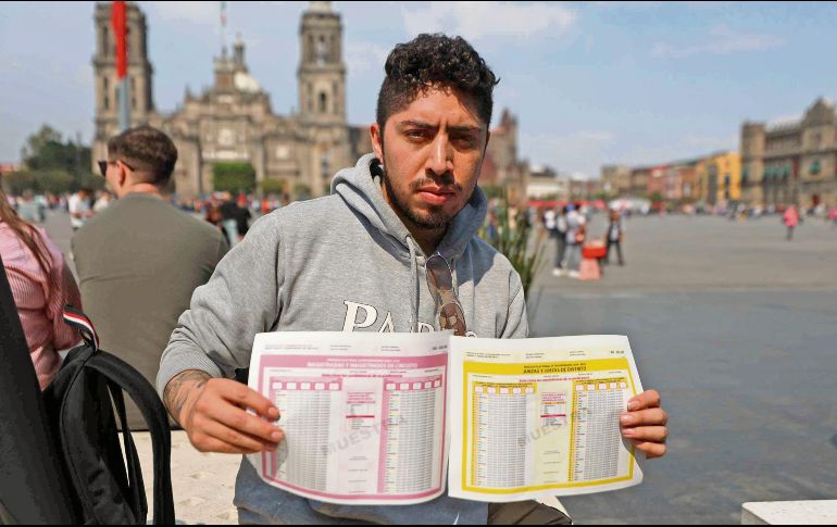 Sondeos con gente que camina por el Centro Histórico de la Ciudad de México para conocer su opinión sobre las elecciones del Poder Judicial. EL UNIVERSAL