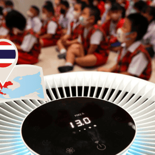 Escuelas en Tailandia incorporan más purificadores de aire por contaminación