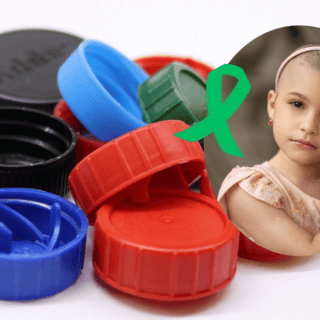 ¿Cómo ayuda la recolección de tapas a los niños con cáncer?