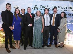 Hans Valencia Neufeld, Karen Ventura-Michel, Pablo Jaled, Juan Carlos Ventura, Karla Jaled, José Miguel Ventura-Michel, Juan Carlos Ventura-Michel y Paulina Navarro de Ventura. GENTE BIEN JALISCO / C. Jimeno