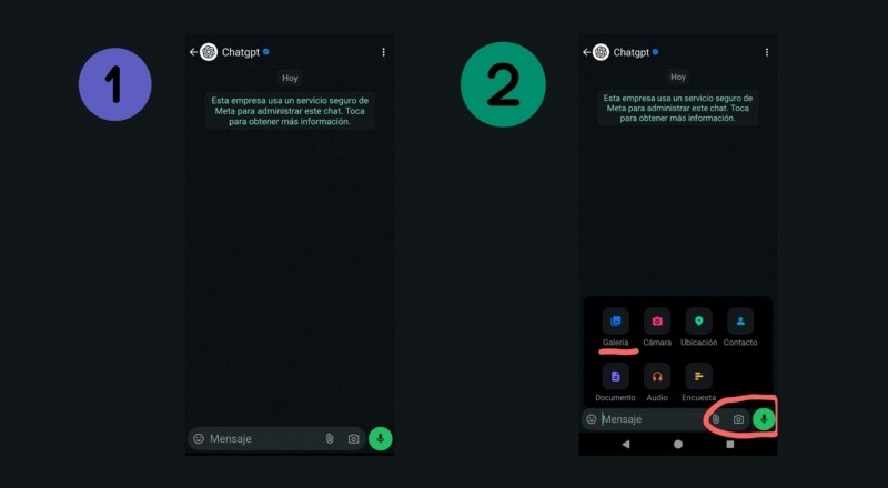 Mandar mensaje de voz a ChatGPT en WhatsApp 