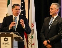 El presidente nacional de American Chamber México, Carlos García, destacó la relevancia de la colaboración binacional entre México y Estados Unidos. EL INFORMADOR/A. Navarro.