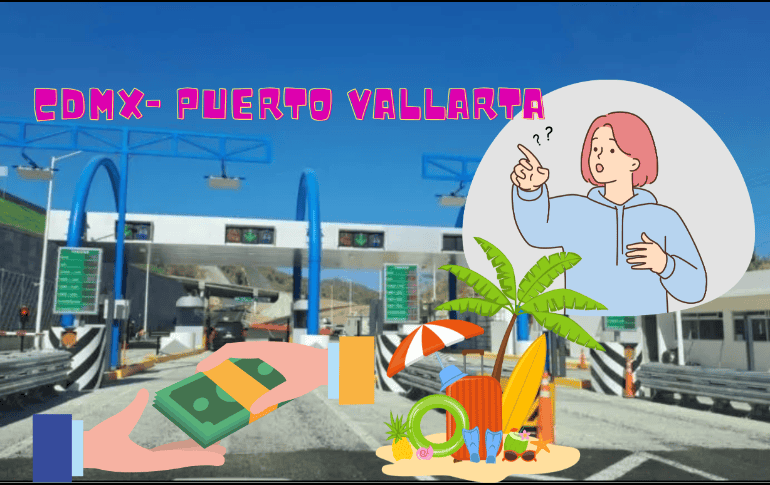 Si viajas de la CDMX a Puerto Vallarta estarás transitando un total de 14 casetas por la vía corta. EL INFORMADOR/ ARCHIVO/ CANVA/ ESPECIAL