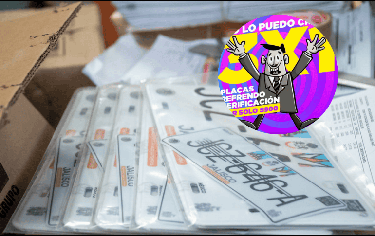 El Gobierno de Jalisco puso a disposición de la ciudadanía un programa denominado Paquetazo 3x1, a través del cual se puede hacer el cambio gratuito de placas con el pago de refrendo. ESPECIAL/Gobierno de Jalisco
