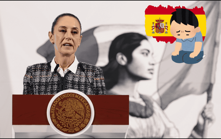 Claudia Sheinbaum Pardo continúa dando seguimiento al perdón solicitado por Andrés Manuel, al gobierno español. EFE / ARCHIVO