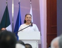 Mirna Aideé Avilés Mis se mostró conmovida por el respaldo del organismo y de las y los servidores públicos de los distintos órdenes de gobierno presentes. CORTESÍA