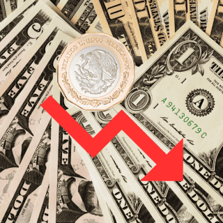 Peso mexicano termina la jornada en LA LONA