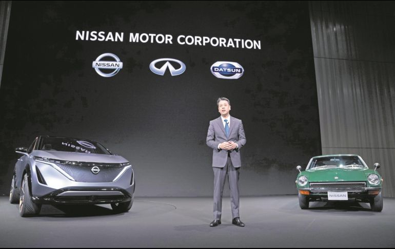 Makoto Uchida, CEO de Nissan. Se desiste luego de anunciar una posible fusión con Honda en diciembre del año pasado. ESPECIAL
