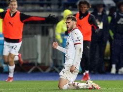 Con el gol anotado por Santiago Giménez este sábado en la Serie A, el mexicano se unió a la lista de elementos que convirtieron gol en su debut en las ligas top de Europa. EFE/ C. GIOVANNINI.
