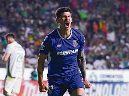 Robert Morales celebra durante el partido de la jornada 6. IMAGO7/D. My