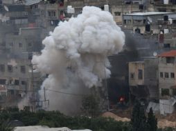 Imagen del campo de refugiados Nur Shams durante la incursión militar que Israel lleva a cabo en Cisjordania, el 9 de febrero de 2025. EFE/EPA/A. BADARNEH