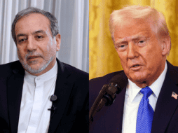 A la izquierda, el ministro iraní de Asuntos Exteriores, Abás Araghchi; a la derecha, el presidente de Estados Unidos, Donald Trump. EFE/J. JERÓNIMO EFE/W. OLIVER