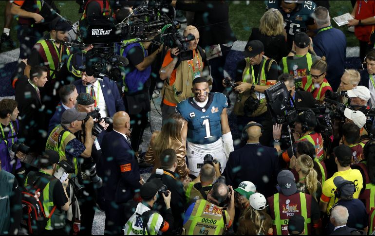 Su actuación en el Super Bowl LIX no solo le valió el MVP del partido, sino que también reafirmó su estatus como una de las figuras más importantes de la NFL. EFE/ CJ GUNTHER.