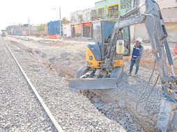 La construcción del punto de conexión Acueducto no retrasará la entrada en operaciones de la nueva línea del tren, pues se trabaja a la par. EL INFORMADOR/ H. Figueroa