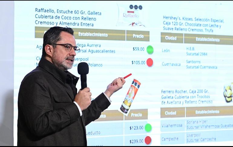 Escalante Ruiz destacó que los precios de algunos productos pueden variar significativamente dependiendo del lugar donde se adquieran. Gobierno de México/ ESPECIAL