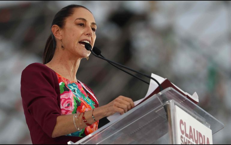 La Presidenta del país aseguró que las Fuerzas Armadas y la Fuerza Aérea siempre apoyaron en la Cuarta Transformación. SUN/ARCHIVO