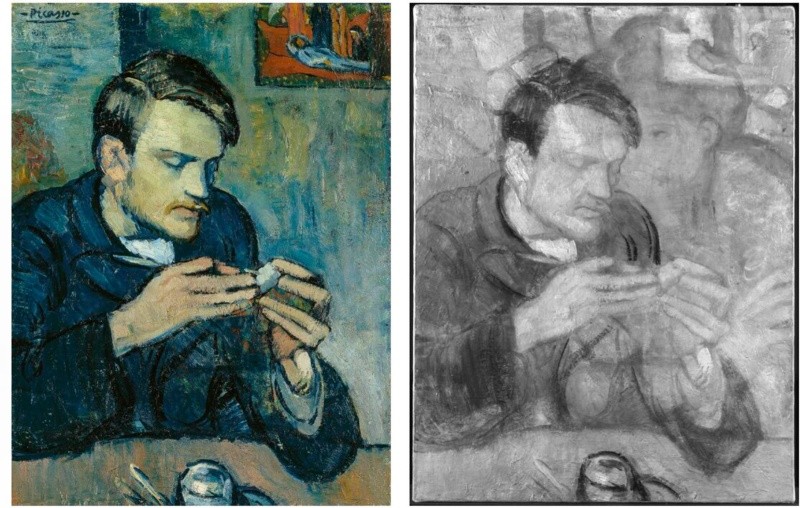 Un retrato inédito de Pablo Picasso de una mujer misteriosa fue descubierto por conservadores del Instituto de Arte Courtauld de Londres. EFE/ Colección 