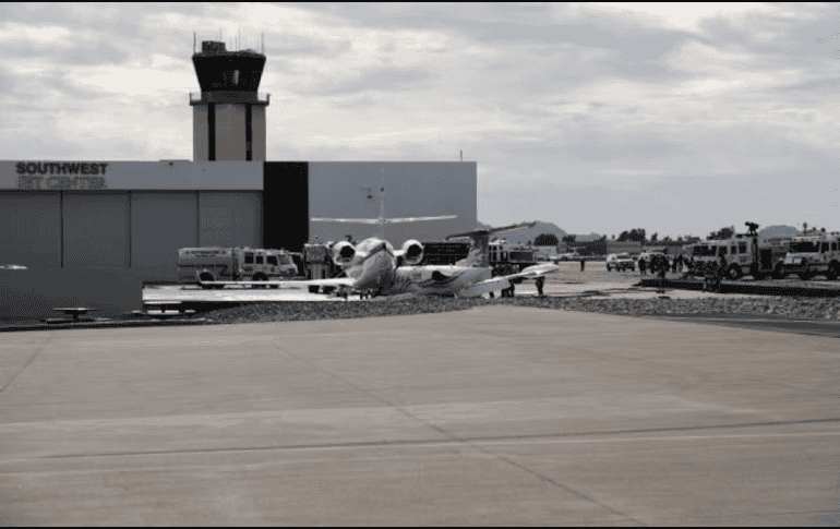 Este aeropuerto es un destino frecuentado por jets que llegan y salen de la zona de Phoenix. AP