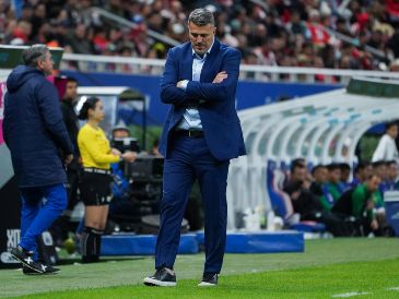 El director técnico de Chivas, Óscar García, en el actual Torneo Clausura 2025. IMAGO7