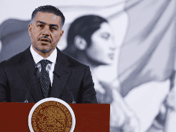 El titular de la SSPC destacó las acciones contra las drogas y armas en los municipios de Tijuana, San Luis Río Colorado y Culiacán. EFE/ M. Guzmán