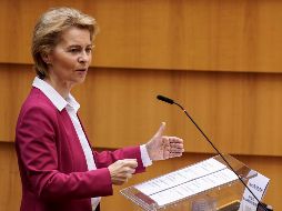La presidenta de la Comisión Europea, Von der Leyen y el vicepresidente de Estados Unidos, JD Vance se reunieron para hablar de Ucrania y de sus relaciones comerciales futuras. AFP/K. Tribouillard.