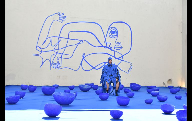 Rocca Luis César en Sala Roxy durante la presentación de 'No se puede nadar dos veces en el mismo río' como parte del ART WKND GDL 2025. GENTE BIEN JALISCO / M. Rached