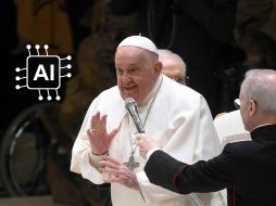El papa pidió que la IA sea una herramienta para la lucha contra la pobreza y la protección de las culturas. EFE / A. DI MEO / Canva