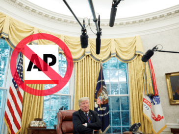 Donald Trump prohibió la agencia de noticias Associated Press del Despacho Oval por haber usado el nombre 