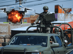 Los explosivos improvisados estaban listos para ser lanzados mediante dron. EL INFORMADOR / ARCHIVO