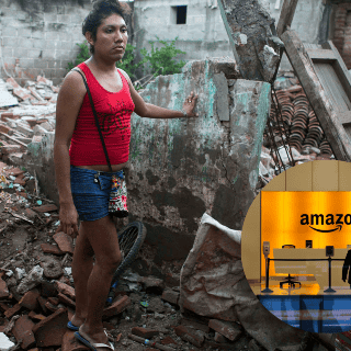 Amazon instala centro de asistencia por desastres naturales en México