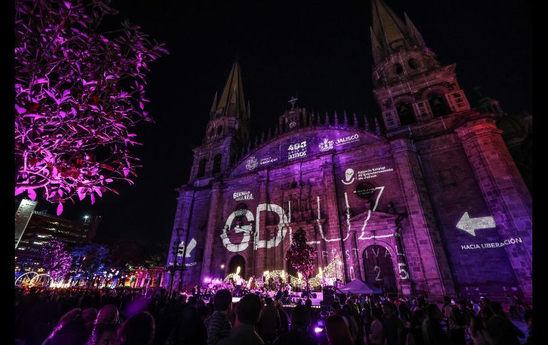 GDLuz se llevará a cabo hasta el próximo domingo 16 de febrero, con espectáculos cada hora de las 20:00 a las 22:00 horas.EL INFORMADOR/A.NAVARRO