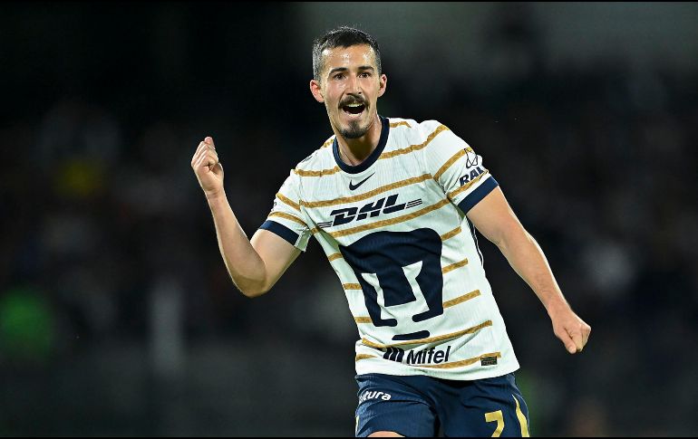 El futbolista mexicano, Pablo Bennevendo, anotó el primer gol para Pumas en la Concachampions 2025. IMAGO7 / ARCHIVO