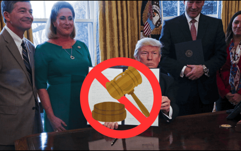 Un juez estadounidense bloqueo temporalmente el decreto firmado por Trump que restringía la afirmación de género para jóvenes. EFE/A. Guerrucci/CANVA.