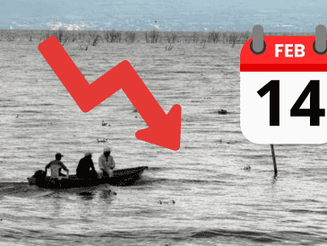 El lago de Chapala registra una preocupante disminución en su nivel este viernes 14 de febrero de 2025. EL INFORMADOR/ ARCHIVO/ ESPECIA/ CANVA