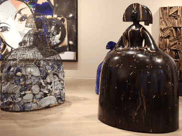 Entre las obras expuestas figuran algunas de reciente producción y otras con más edad que ya han desfilado por Venecia, París o Nueva York. EFE / ARCHIVO