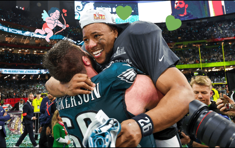 La manera perfecta de celebrar San Valentín para los aficionados de las Águilas. X/@Eagles