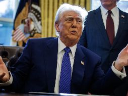 Trump afirmó ayudar a facilitar las liberaciones del acuerdo de alto el fuego. EFE/S. Corum