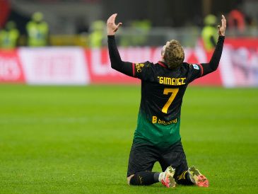 Giménez aseguró que lo conseguido en el inicio de su etapa con el cuadro Rossonero es un sueño increíble. AP/ L. Bruno.