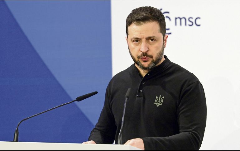 Volodímir Zelenski. El presidente de Ucrania advirtió de la necesidad de una Europa más unida. EFE/R. Wittek