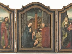 Tríptico de madera con el tema de “La Anunciación” y “La Natividad”, atribuido a Albretcht Bouts. ESPECIAL