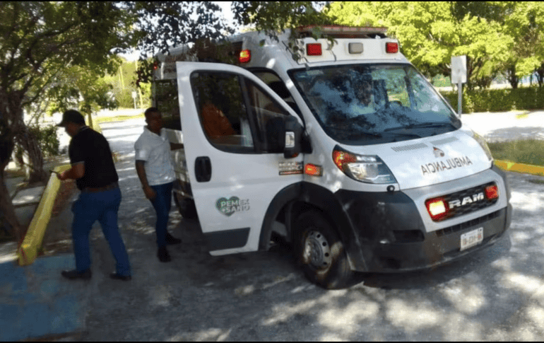 Los trabajadores lesionados fueron trasladados al Hospital General de Pemex en Ciudad del Carmen. CORTESÍA