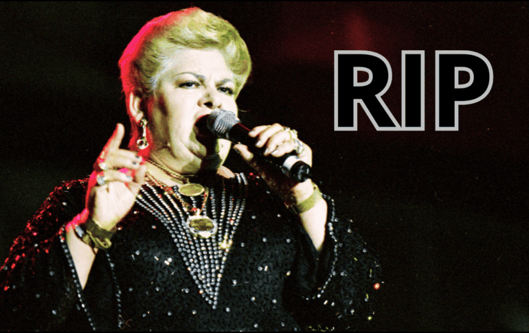 La muerte de Paquita la del Barrio se reportó este 17 de febrero, a sus 77 años. EL INFORMADOR / ARCHIVO
